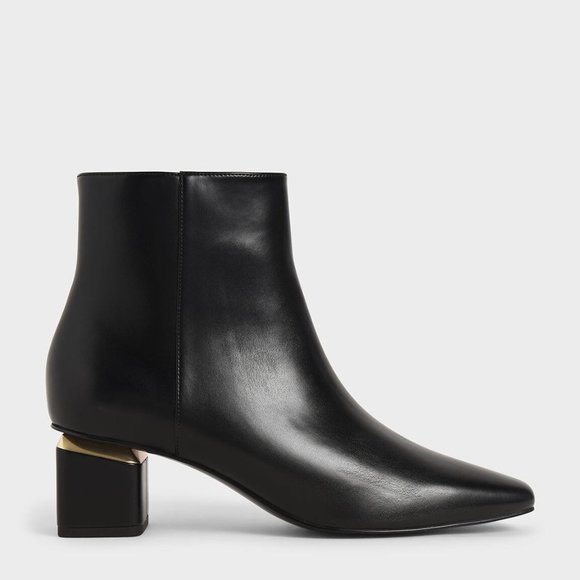 Charles & Keith Block Heel Boots Brand New- Size 7 - Picture 1 of 9